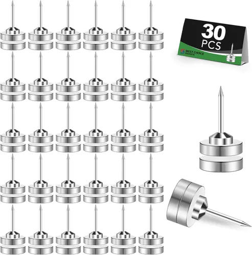 Paquete de 30 chinchetas magnéticas, clips magnéticos, tachuelas magnéticas, pasadores magnéticos para tablero de corcho, pared, tablón de anuncios,