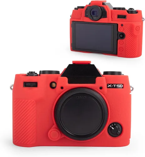 Miniatura 11 de MUZIRI KINOKOO Funda de silicona compatible con cámara digital Fujifilm X-T50 XT50, goma suave Fuji XT50 X-T50 con superficie esmerilada, agarre