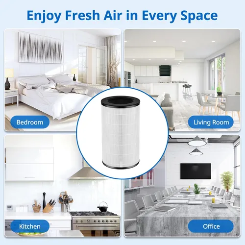 Miniatura 7 de Filtro de repuesto AP-PET35 AP-T30 compatible con modelos de purificador de aire HoMedics TotalClean 5-en-1 AP-T30FL AP-T30WT AP-PET35FL