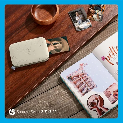 Miniatura 10 de HP Sprocket Select - Impresora fotográfica instantánea portátil para dispositivos Android e iOS (Eclipse) Paquete de papel Zink