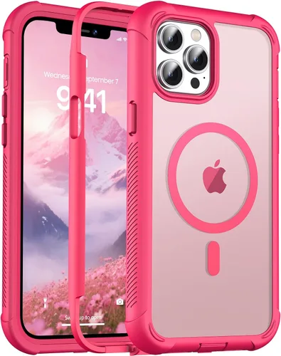 Miniatura 47 de jaroco - Funda magnética compatible con MagSafe para iPhone 11 de 6.1 pulgadas; protección de grado militar contra caídas, de doble capa