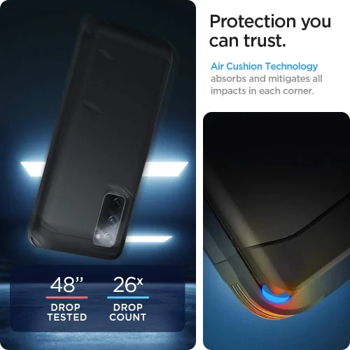 Miniatura 4 de Spigen Tough Armor diseñado para Galaxy S20 FE Case (2020) - Negro