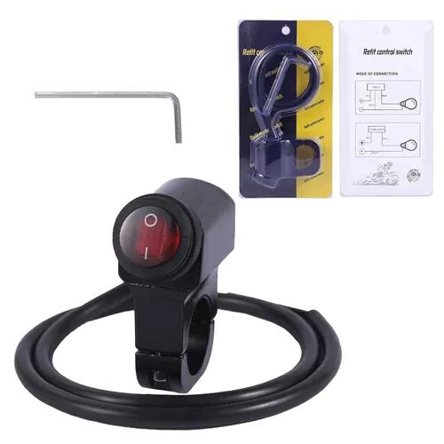Miniatura 4 de Stylemafia - Interruptor de barra de luz LED impermeable para motocicleta ATV, interruptor de luz de faro antiniebla y foco para ATV de 12V, Mini