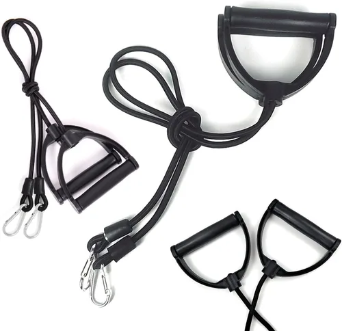 Miniatura 4 de Paquete de 2 bandas de resistencia de repuesto con asas, bandas elásticas de ejercicio para mini escaleras, fitness, escalera, máquina