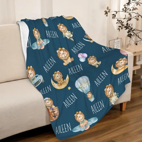 Miniatura 45 de La manta de elefantes es súper suave y cálida, la manta de franela ligera es para uso en todas las estaciones, una gran opción para regalos de 40 x