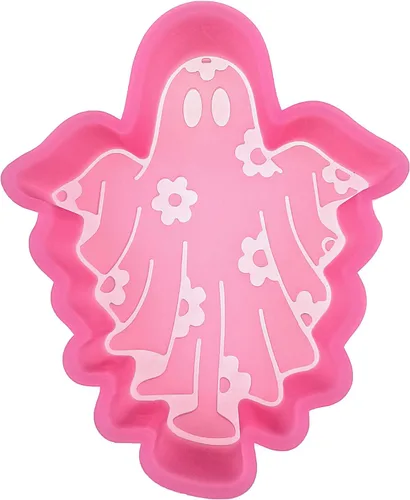 Miniatura 6 de (300 diseños opcionales) MUBYOK M349 Halloween lindo fantasma de silicona Freshie molde para hornear cuentas aromáticas suministros de frescura