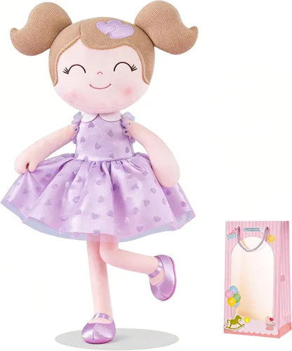 Miniatura 8 de Gloveleya Muñeca bebé niña regalos juguetes de peluche muñecas suaves regalos bebé niña cereza rojo 15 pulgadas con caja de regalo Nuevo