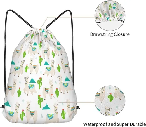 Miniatura 5 de Exóticos tópicos cactus con cordón bolsas mochila bolsa de gimnasio, Multi-a162, Mochilas de viaje