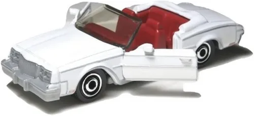 Miniatura 2 de Matchbox Piezas de mudanza - GTT19 ~ Coche de fundición a presión clásico a escala 1:64 ~ 1983 Buick Riviera ~ Rojo y Blanco