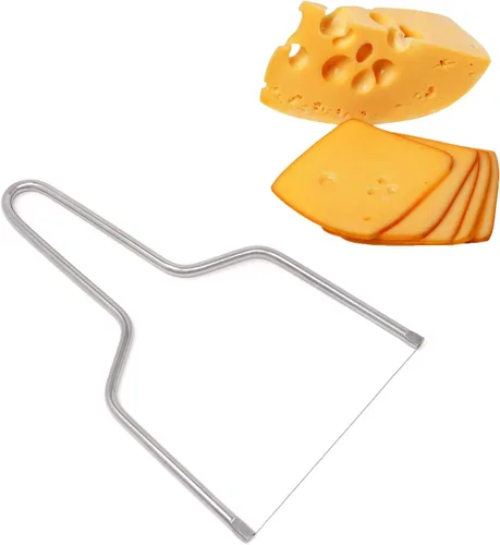 Miniatura 4 de Honbay Cortadores de alambre de queso de mantequilla de acero inoxidable para cocina (para queso suave)