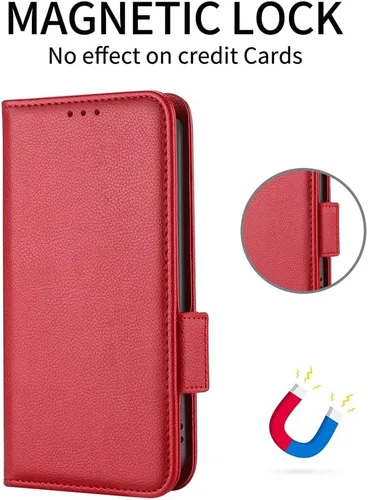 Miniatura 5 de Funda compatible con Xiaomi Poco F3 GT, soporte de piel sintética con tarjetero, compatible con Xiaomi Redmi K40 Gaming Flip cierre magnético