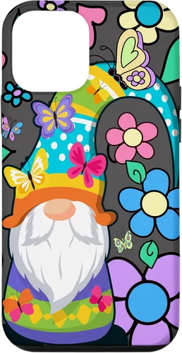Miniatura 16 de Floral Daisy Flower Pattern with Butterflies Funny Gnome Case for iPhone 17
