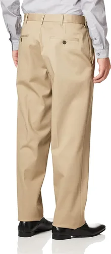 Miniatura 5 de Haggar Men's Premium No Iron Khaki Classic Fit Flat Front Casual Pant (Regular and Big & Tall Sizes)