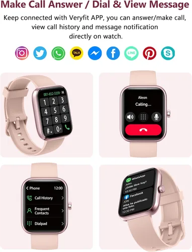 Miniatura 4 de Reloj inteligente, reloj inteligente de 1.732 pulgadas para responder a llamadas, Alexa 1.83 pulgadas, reloj de fitness impermeable IP68