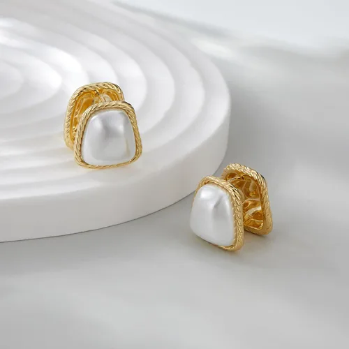 Miniatura 6 de Aretes de perlas para mujer, aretes redondos de perlas de imitación blancas, hipoalergénicos, regalos de joyería para mujer