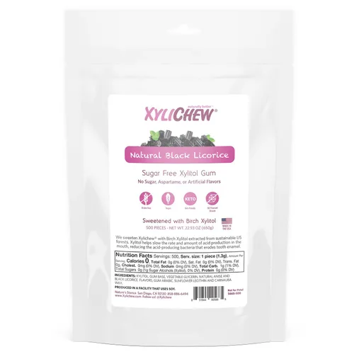 Miniatura 15 de Xylichew - Botes de goma de mascar 100% xilitol, sin OMG, gluten, aspartame y goma sin azúcar, cuidado bucal natural, alivia el mal aliento