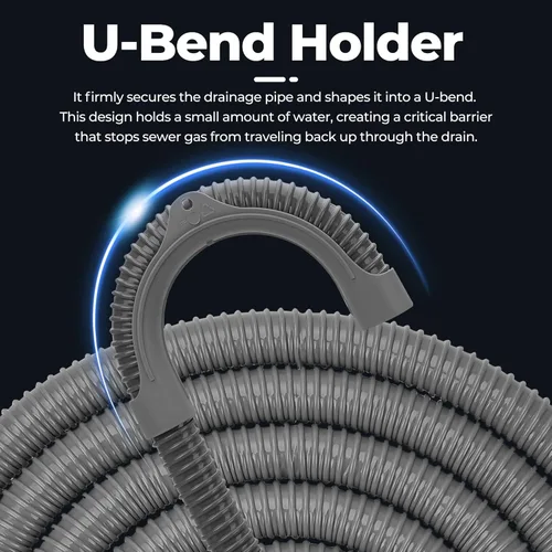 Miniatura 2 de Funmit Manguera de drenaje universal para lavadora de 8 pies, manguera de extensión flexible apta para la mayoría de lavadoras domésticas