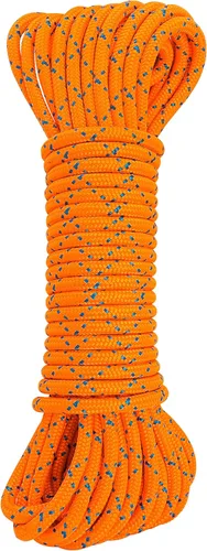 Miniatura 8 de GM CLIMBING 8mm (5/16in) Cuerda de Accesorio de Cuerda de Cordón Doble Trenzado Pre Cortada CE/UIAA Negro