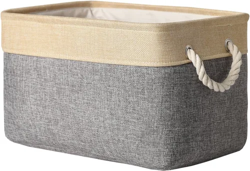 Miniatura 16 de TheWarmHome Contenedores de almacenamiento para estantes, tamaño mediano, 3 unidades, 13.8 pulgadas de largo x 9.8 pulgadas de ancho x 6.7 pulgadas