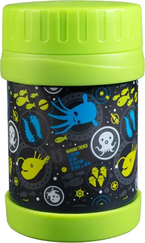 Miniatura 10 de Octonauts Above & Beyond - Tarro de alimentos de acero inoxidable de 13 onzas para niños, con aislamiento al vacío de doble pared azul, a prueba