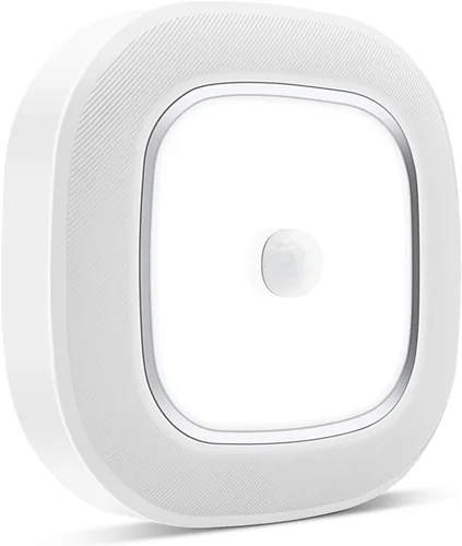 Miniatura 10 de WhitePoplar Luz de armario, luz de techo LED con sensor de movimiento a batería, 300LM para interiores, inalámbrica, para pasillo, garaje, escalera