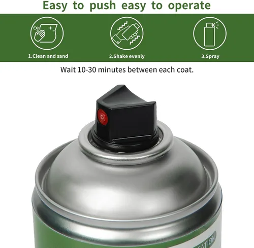Miniatura 4 de Pintura en aerosol negra para bañera y azulejos 450ml*2 Pack, papel tapiz para baño, pintura en aerosol para azulejos de cerámica, vidrio, ventanas