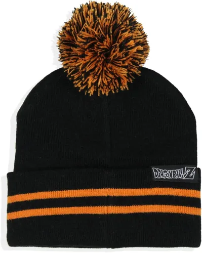 Miniatura 2 de Dragon Ball Z Anime Goku Master Roshi Turtle Ermitaño Logo Puño Pom Gorro Negro, Negro, talla única