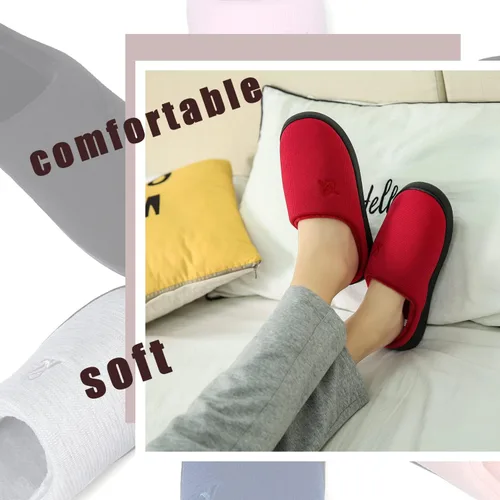 Miniatura 7 de Pantuflas de espuma viscoelástica para mujer y hombre.