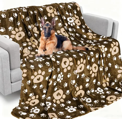 Miniatura 15 de Rezutan Mantas para Perros Grandes, Mantas de Franela para Perros y Gatos Lavables, Suave Manta para Mascotas y Funda para Jaula de Perro, Lindo