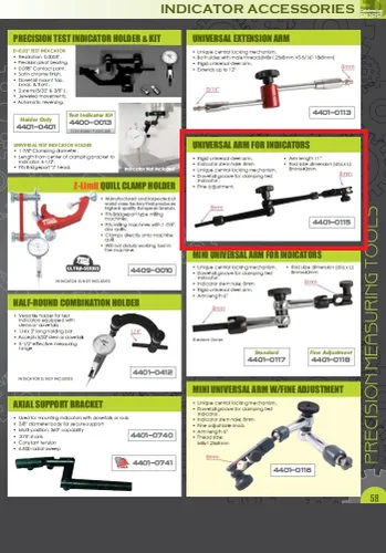 Miniatura 2 de HHIP 4401-0115 Brazo universal para indicador, 11" de longitud