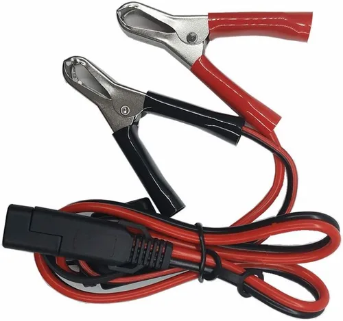 Clips SAE a Cocodrilo – Abrazadera de cargador de batería de 2 pies, cable de extensión de cargador de goteo de 12 V-24 V, cable de extensión de