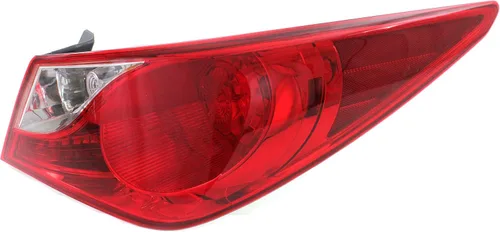 Miniatura 4 de Evan Fischer Luz trasera exterior del lado del pasajero compatible con Hyundai Sonata 2011-2014, halógena, con bombillas, se monta en el cuerpo,