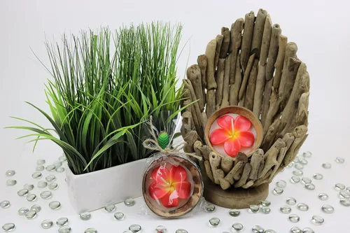 Miniatura 5 de Plumeria Candle In Coconut Shell crafted by Hands