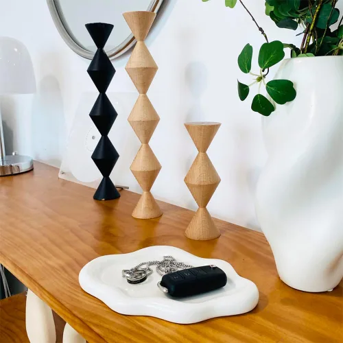 Miniatura 8 de Bandeja de Cerámica para Joyas, Soporte para Plato de Anillos, Plato para Perfume y Baratija, Tazón para Llaves, Cosas Lindas para la Habitación