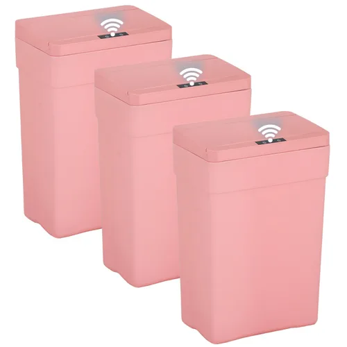 Miniatura 12 de BestOffice Bote de basura automático de 13 galones para cocina, sin contacto, de alta capacidad, con tapa, para dormitorio, baño, hogar, oficina, 50