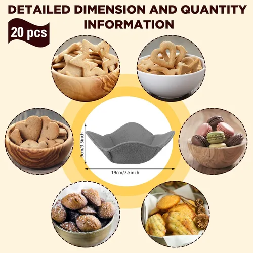 Miniatura 2 de Uiifan Juego de 20 soportes para cuencos de microondas para platos de sopa y comida caliente, aptos para microondas, soportes para ollas, multiusos