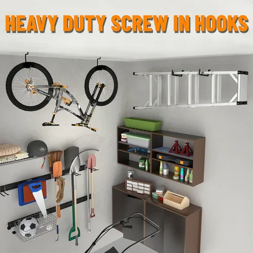 Miniatura 3 de unp POETISKE - Ganchos para colgar en la pared para bicicleta, para colgar en la pared, para silla de bicicleta, organización de garaje