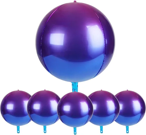 Miniatura 11 de Globos metálicos grandes de oro rosa de 15 pulgadas, paquete de 6 globos de tereftalato de polietileno, guirnalda de globos, globos de aluminio