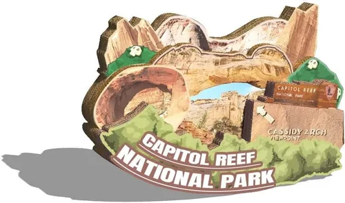 Miniatura 2 de Imán del Parque Nacional del Capitolio de los Estados Unidos, imán para nevera, monumentos de madera 3D, recuerdos coleccionables, decoración hecha