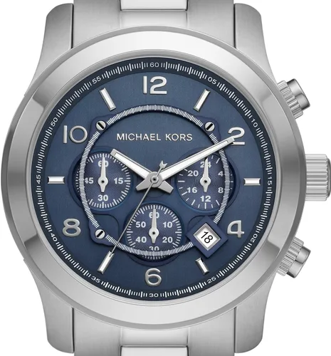 Miniatura 20 de Michael Kors Runway - Reloj cronógrafo de acero inoxidable para hombre con correa de acero o silicona