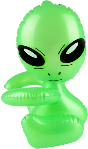 12,5" decoración inflable verde del juguete del apoyo del bebé marciano del alienígena