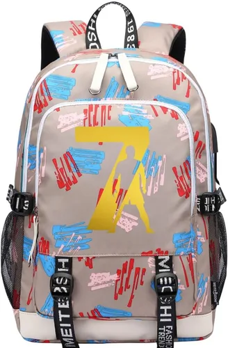 Miniatura 19 de Soccer Player 7 Mochila deportiva multifunción para viajes, portátil, para fanáticos del fútbol, para hombres y mujeres, negro - 2, Tamaño único