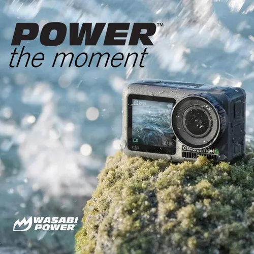 Miniatura 5 de Wasabi Power Batería (paquete de 2) y cargador USB triple para DJI AB1 y DJI OSMO Action Camera