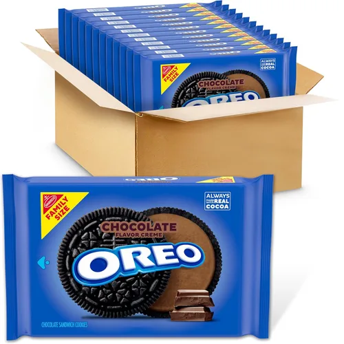 Miniatura 35 de Galletas OREO Minis tipo sándwich doradas, 12 bolsas de 3 oz