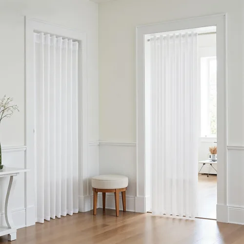 Miniatura 22 de KOUFALL Cortinas de lino azul marino de 84 pulgadas de largo, cortinas transparentes azul oscuro para sala de estar y dormitorio, medianoche