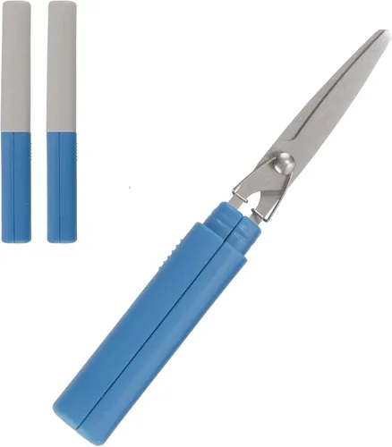 Miniatura 23 de Mini Pen Tijeras portátiles de seguridad de viaje – Gatito de jardín, gatito juguetón y cachorro de chef – 1 par cada uno