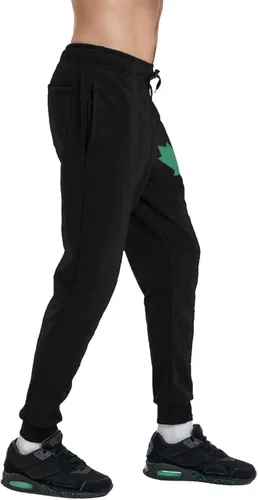 Miniatura 9 de Irish Flag Canada Maple Leaf Men's Casual Yoga Sweatpants Workout Athletic Elastic Waist Pants Outdoor Jogger Pants Black