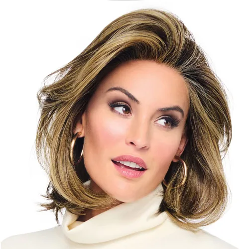 Miniatura 39 de Raquel Welch Flying Solo - Peluca de página para niño, 100% atada a mano por ropa de pelo, gorra pequeña promedio, RL4/10SS Iced Java Java helado