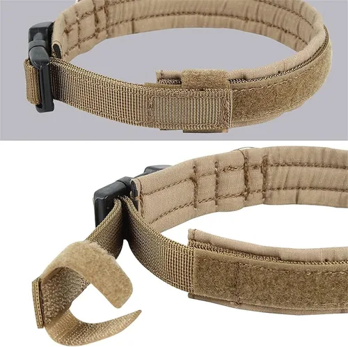 Miniatura 6 de EXCELLENT ELITE SPANKER Collar de nailon para cachorro, ajustable, suave, acolchado, resistente, hebilla de liberación rápida, ligero, sin Marrón