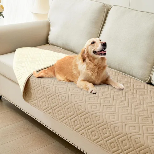 Miniatura 75 de hyha Manta impermeable para perro, manta suave para cama de perro, manta para mascotas, funda de sofá impermeable lavable para perros, fundas Gris